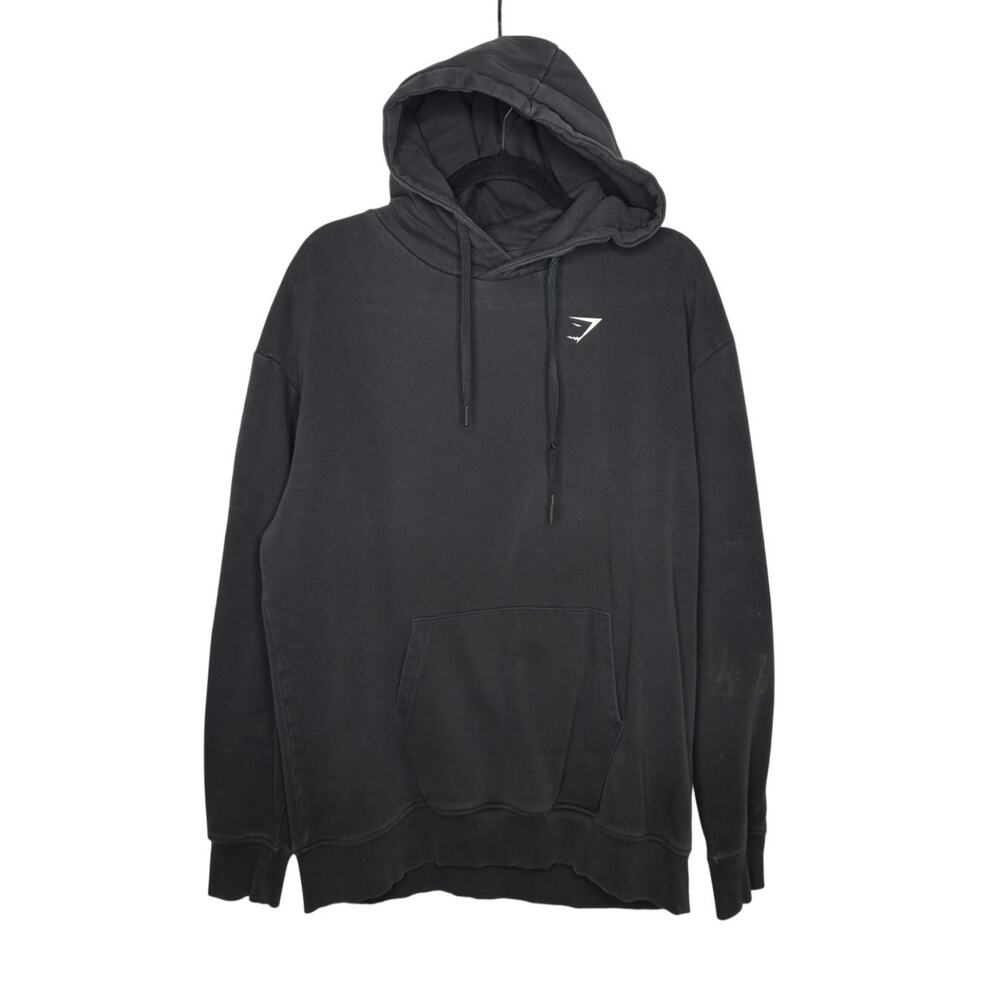 Gymshark Black Hoodie Sweatshirt Medium Workout Bodybuilding Shirt